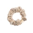 Dark Mini Velvet Scrunchie hair braid Sand