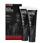 EcoDenta Expert Line Black Whitening Charcoal Tandkräm 2x100ml