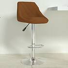 vidaXL Barstol brun sammet 335292