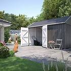 Plus Trädgårdshus Multi 10 m2 Classic m² 2 moduler med dubbeldörr och stängd front 169581-1 M2