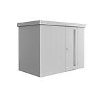 Biohort Trädgårdsskjul Neo 1C med Standarddörr Trägård skjul Standarddörr, metallic silver 81082