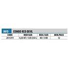 Lineaeffe Extreme Fishing Gear Red Devil Surfcasting Combo Silver 4,20 m 120-250g