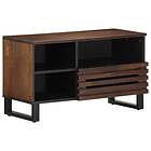 vidaXL Tv-bänk brun 80x34x46 cm massivt mangoträ 377521