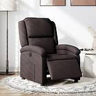 vidaXL Elektrisk reclinerfåtölj mörkbrun tyg 3204145