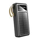 Dudao K18+ Sol-Powerbank 20000mAh med Kablar USB/USB-C/Lightning/Micro-USB