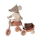 Maileg Tricycle Mouse Big sister Coral