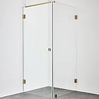 Hafa DUSCHHÖRN INFINITY Combi DÖRR/VÄGG 80X100 MÄSSING 1451202