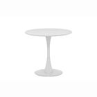 Venture Home Matbord Hamden Ø80 cm Dining Table White MDF 19996-280