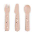 Done By Deer Foodie cutlery set Happy dots Powder