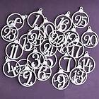 Creativ Chipboard Die Cuts Advent Calendar numbers 1-25 25 st