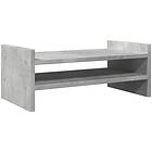 vidaXL Skärmställ betonggrå 50x27x20 cm konstruerat trä