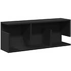 vidaXL Väggskåp 80x20x30 cm svart konstruerat trä