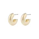 Snö Of Sweden Addison Small Oval Earring Plain Gold