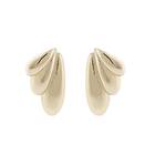 Snö Of Sweden Dakota Wide Drop Earring Plain Gold