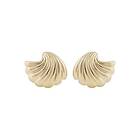 Snö Of Sweden Dakota Twist Small Earring Plain Gold