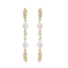 Snö Of Sweden Lauren Long Earring Gold/White