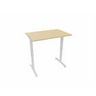 Actiburo bureau individuel réglable en hauteur électrique Talia Blanc 68 cm NIVO : D140x80/cpl