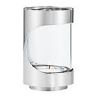 Georg Jensen Chrome Contours värmeljushållare 12 cm