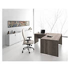 Leaderburo Bureau d'angle réversible pieds panneaux profondeur 80 cm Benoit 160x80cm 100cm