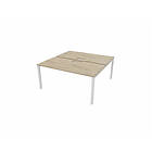 Mateol bureau bench 2 personnes avec trappe Activity Blanc ARIAL 160x80