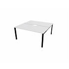 Mateol bureau bench 2 personnes avec encoche Activity noir ARIAL 160x80