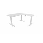 Mateol bureau d'angle réversible électrique Dynamics Blanc AXEL D200X80/L120/CPL