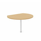 Matelpro  Extension ronde pour bureau fixe Initiale Blanc, gris, hêtre, nebraska, chêne fil, timber ou cèdre 72x80x100 cm