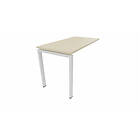 Mateol Retour pour bureau individuel profondeur 60 cm Producteo Blanc CONNECT : retours sur piétement arche P60 D120x60/cpl