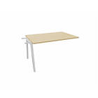 Actiburo Extension pour bureau droit individuel Centurion Blanc STEELY : D120x80/cpl