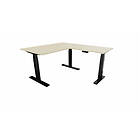 Mateol bureau d'angle réversible électrique Dynamics noir AXEL D140X80/L80/CPL