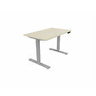 Mateol bureau individuel assis debout électrique Dynamics Gris aluminium AXEL : P80 motorisé D160x80/cpl