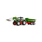 Bruder Roadmax tractor with frontloader and tipping trailer toy