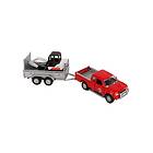 Kids Globe Die-cast Mitsubishi with Mini Digger 27cm