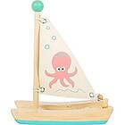 Small Foot Bath Toy Wooden Catamaran Octopus