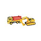 Toi-Toys Cars & Trucks Dump Truck with Excavator