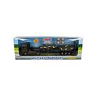 2-Play Traffic Die-cast Truck Transporter with Tanks 24cm