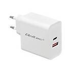 Qoltec Charger 1.5-3A USB type C PD USB QC 3.0 63W (51715)