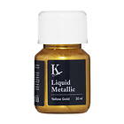 Kreatima Liquid Metallic 30ml, vattenlöslig metallicfärg – Yellow gold