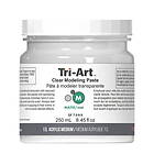 Tri-Art Modeling Paste Clear 250ml, transparent modelleringspasta för textur på 