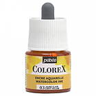 Pebeo Colorex Watercolor Ink 45ml Light Yellow – burk med akvarellbläck och pipett