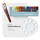 Panduro Hobby Beginners Watercolour Kit, allt för nybörjaren som vill börja måla med akvarellfärg