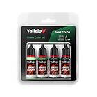 Vallejo 72.384 Game color set green 4x18ml 