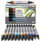 Winsor & Newton Akvarellmarker Promarker Landscape tones 12st