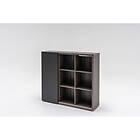 Ergo Design Armoire de bureau moderne à porte coulissante Harley Marron foncé MIT7_0173_0155