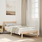 vidaXL Sängram utan madrass extra lång 100x220 cm massiv furu