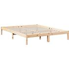 vidaXL Sängram utan madrass extra lång 160x220 cm massiv furu