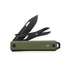 The James Brand Ellis-Scissors OD Green Black G10 Serrated TJBKN119119-01