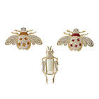 Holiday Collection Jeweled Insect Clip Set