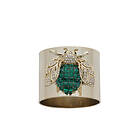 Holiday Collection Sparkle Bee Napkin Ring Set Of Two