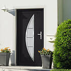vidaXL Ytterdörr antracit 108x200 cm PVC